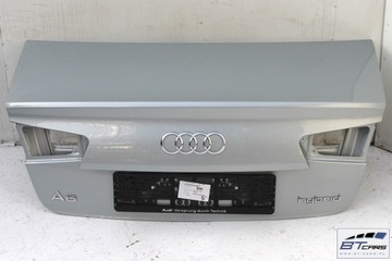 фото thumb №6, Audi a6 sedan зад бампер задний + крышка багажника 4g 4g5 цвет: lx7s - серебристый