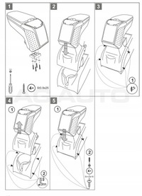 фото thumb №7, Подлокотник з адаптер do vw golf v, 2004-2010, arm2-black