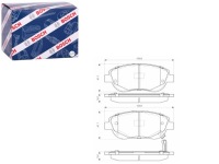фото thumb №1, Bosch 986 494 682 набор тормозных колодок тормозных, тормоза дисковые