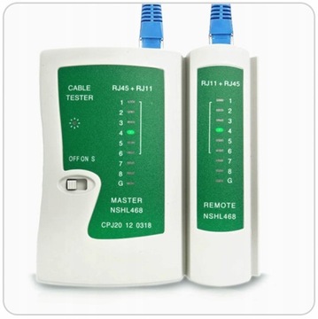 КОМПЛЕКТ КАБЕЛЬНОГО ТЕСТЕРА NS-468 CRIMINZER СНЯТИЕ ИЗОЛЯЦИИ 100 РАЗЪЕМ RJ45