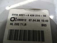 Лампа права правий задній задня w крила bmw e92 купе 4428214 Недорого, фото thumb