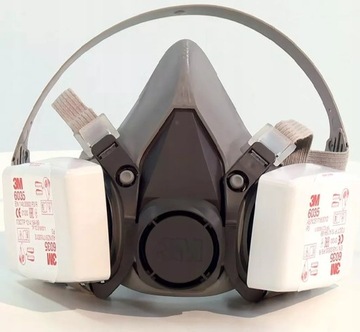 Полумаска 3M 6200 Полная маска с пылевыми фильтрами 6035 ОРИГИНАЛ