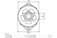 фото thumb №11, Кронштейн, фланец приводной генератора as-pl abr4030