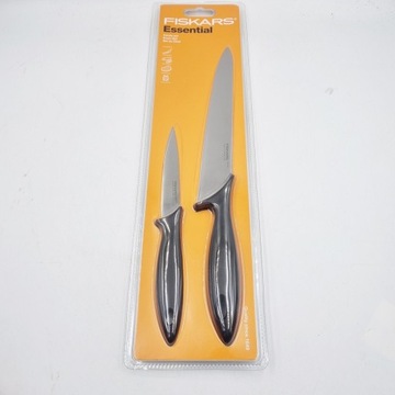 Нож поварской Fiskars Essential, 2 шт. 11 и 21 см.