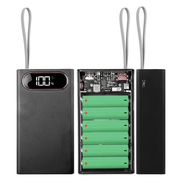 Корпус PowerBank 16x 18650 USB C Micro, НА ВИНТАХ