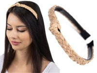 Жёсткий, узкий, плетеный ободок KNOT для волос.