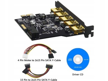 Адаптер USB 3.0 КОНТРОЛЛЕР PCI EXPRESS КАРТА PCI-E