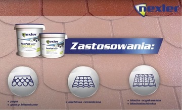 NEXLER IZOFOL ROOF 10KG КОРИЧНЕВЫЙ RAL 8016 жидкий рубероид, черепица, черепица