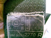 Mokka a 14r ремень безопасности правый перед 95352270 kr95366788 Киев, фото thumb