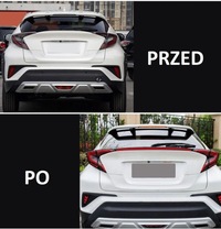 фото thumb №8, Toyota ch-r тюнинг молдинг световая led ledbar задняя свет стоп czarna chr