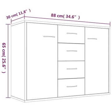 Гардероб VidaXL ND 75 x 65,5 x 40 см сосна