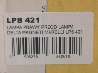 фото thumb №2, Лампа правый перед lancia delta i 1979-... nowa magneti marelli lpb421