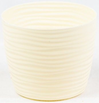 SAHARA PETIT круглый вазон 13 см CAFE LATTE
