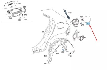 фото thumb №10, Mercedes-benz a w177 панель кришки заливання пального a1777571700 oem
