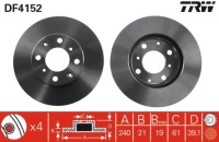 фото thumb №3, Диск тормозная trw automotive df4152