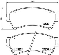 фото thumb №5, Brembo тормозные колодки тормозные перед mazda 6 gh