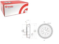 фото thumb №1, Brembo 14.a854.10 барабан гальмівний