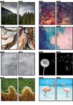 plakat 60x40 dyptyk minimalizm morze czarno biały