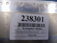 фото thumb №5, Toyota corolla ix e12 компютер двигуна 0261207411