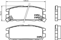 фото thumb №2, Тормозные колодки тормозные opel задняя frontera textar