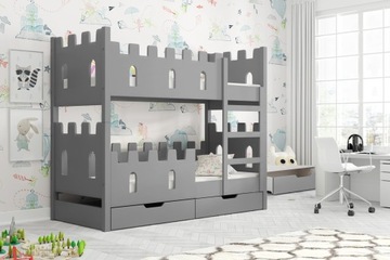Кровать двухъярусная ЗАМЕК + матрацы 160х75