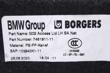 фото thumb №7, Bmw x4 g02 захист ніша боковина лівий оббивка ліва багажника 7481911