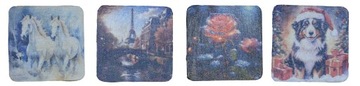 Papier ryżowy do decoupage A4 30-35g 9,5x9,5cm podróże Azja Europa Afryka