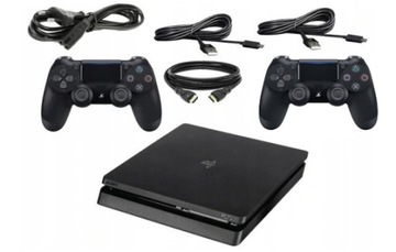 PS4 PLAYSTATION 4 SLIM CONSOLE + 2 PAD + 6 ИГРОВЫХ ПК