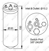 фото thumb №11, Nrf осушитель кондиционера nissan almera i micra ii pick up primera