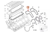 фото thumb №11, Уплотнитель блока двигателя bmw 5 e39 11141729836