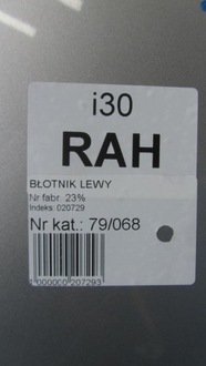 фото thumb №6, Hyundai i30 ii hb крыло левый перед rah 13-16 68