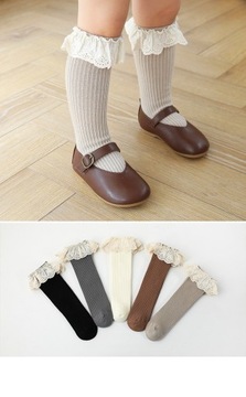 Носки гольфы с ANGELS WINGS BEIGE 98-104-110 3-5л