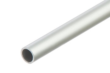 Rura okrągła aluminiuma anoda fi 10mm 1m Srebrna