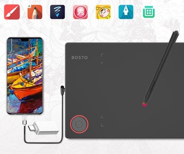 Графический планшет BOSTO T608 PIN 8192 5080 LPI