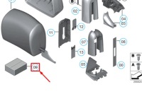 Набор ремонтный подголовник передний сиденье bmw x6 f16 oem 52109169585 Киев, фото thumb