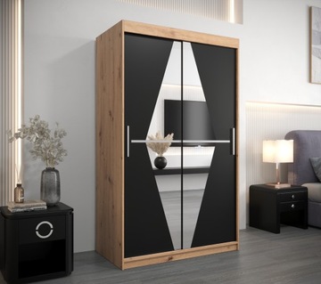 Szafa przesuwna do salonu nowoczesna B 120 cm