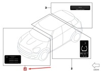 Mini cooper r50, r53 етикетка „identyfikacja silnika” 71220933608оригінальна Недорого, фото thumb