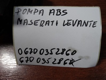 фото thumb №6, Идеальная насос abs maserati levante 1
