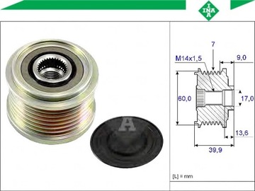 фото thumb №2, Зчеплення jednokierunkowe генератора [ina]