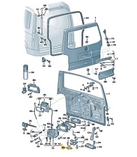 фото thumb №6, Засов замка крышки задняя touareg transporter camper оригинал 7h0827512a