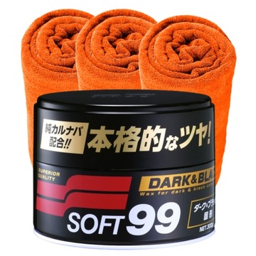 SOFT99 ТЕМНО-ЧЕРНЫЙ ВОСК ДЛЯ ТЕМНЫХ КРАСОК ЗАЩИТАЕТ от ТЕМНОТЫ