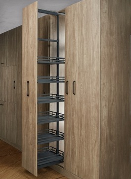 ГРУЗОВАЯ КОРЗИНА MIDI SILENT CLOSE 400 ММ — MPTJ012F ВЫСОТА ГРАФИТА. 140-170 СМ АМИКС