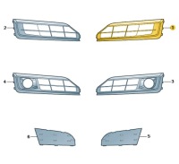 фото thumb №1, Решётка решётка радиатора заглушка бампера audi a8 d4 левая polift aso оригинал