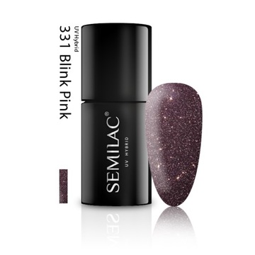 SEMILAC КОШАЧИЙ ГЛАЗ ГИБРИДНЫЙ ЛАК ДЛЯ НОГТЕЙ 331 BLINK РОЗОВЫЙ