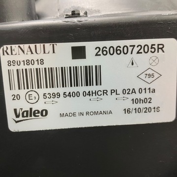 фото thumb №13, Лампа левая renault megane ii 260607205r