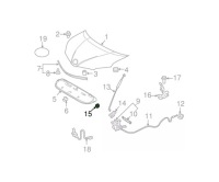 фото thumb №1, Кронштейн капот do toyota prius xw60 2023- 5345452010