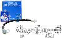 Купити Шланг гальмівний ate fhy2854, фото thumb