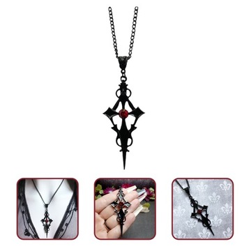 Krzyż Naszyjnik Gotycka Biżuteria Vampire Cho