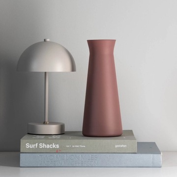 Ваза SCANDI DECO высокая стеклянная, бордовый H25