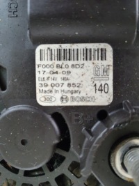 Insignia b 2.0 cdti 16-22 генератор 39007852 140a Недорого, фото thumb